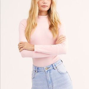 Free People NEVERWORN MockNeck Lightweight Sweater